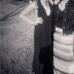 Dainty Hooligan- Daisy black dress. S